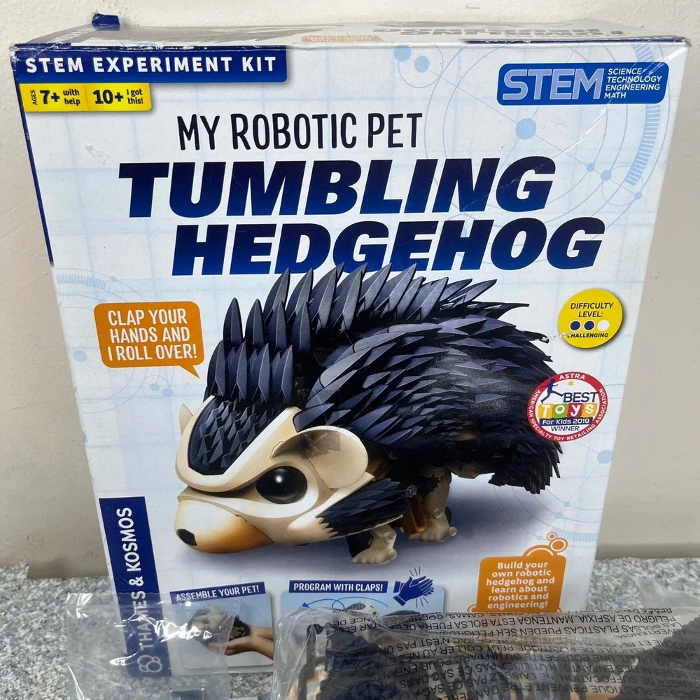 Thames & Kosmos My Robotic Pet Tumbling Hedgehog STEM Kit 620500 Ages 7+ 172 Pcs